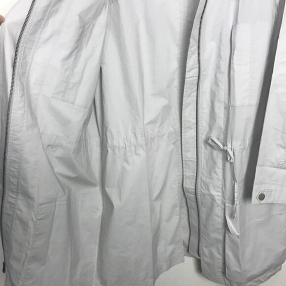 Equipment Light Gray Short Boven Parka Jacket - Picture 8 of 12
